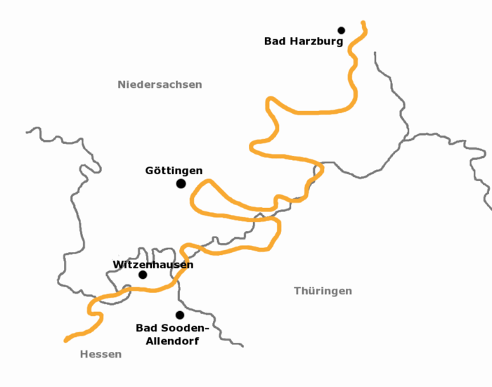 Ungefähre Route von M2 April–Dezember 2009